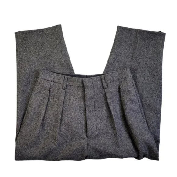 Billy Reid Pants - Billy Reid Cropped Pleated Wool Pants